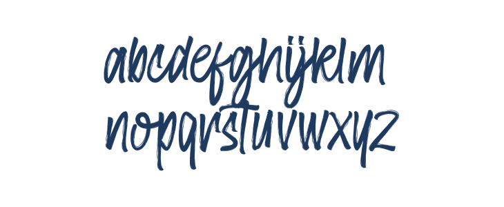 Amster Brush Lowercase
