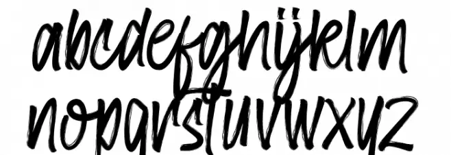 Amster Brush خط أحرف صغيرة