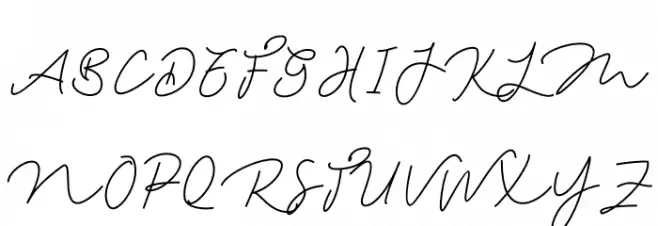 Amster Mondy Font UPPERCASE