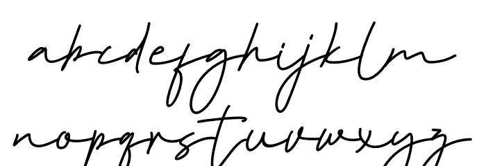 Amster Mondy Font LOWERCASE