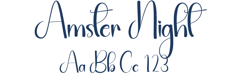 Amster Night Font Preview