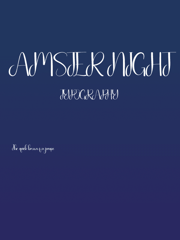 Amster Night Poster
