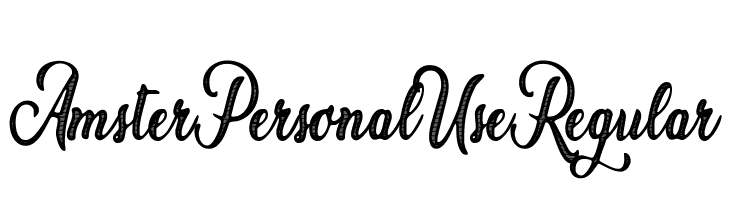 Amster Personal Use Regular  免费字体下载