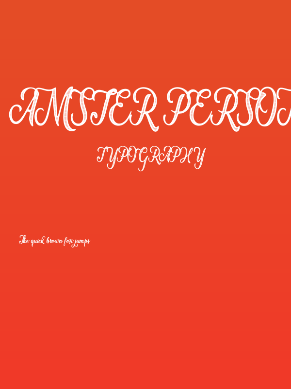Amster Personal Use Regular Poster