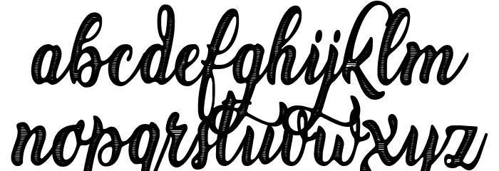Amster Personal Use Regular Font LOWERCASE