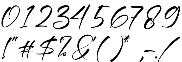 Amstera Font OTHER CHARS