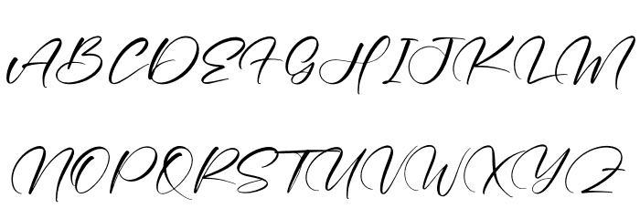 Amstera Font UPPERCASE