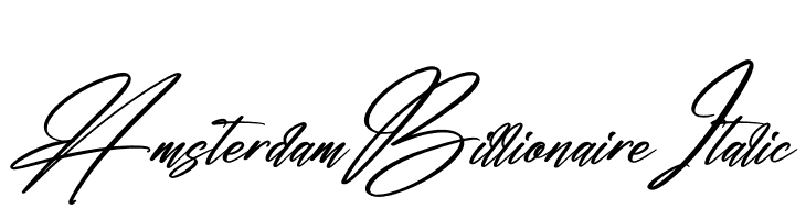 Amsterdam Billionaire Italic  नि: शुल्क फ़ॉन्ट्स डाउनलोड