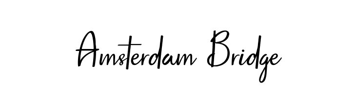 Amsterdam Bridge  免费字体下载
