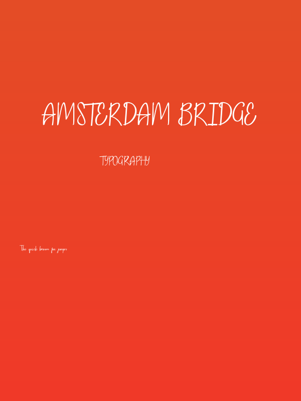 Amsterdam Bridge Poster