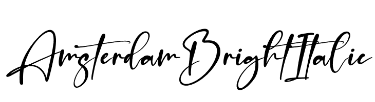 Amsterdam Bright Italic  لخطوط تنزيل