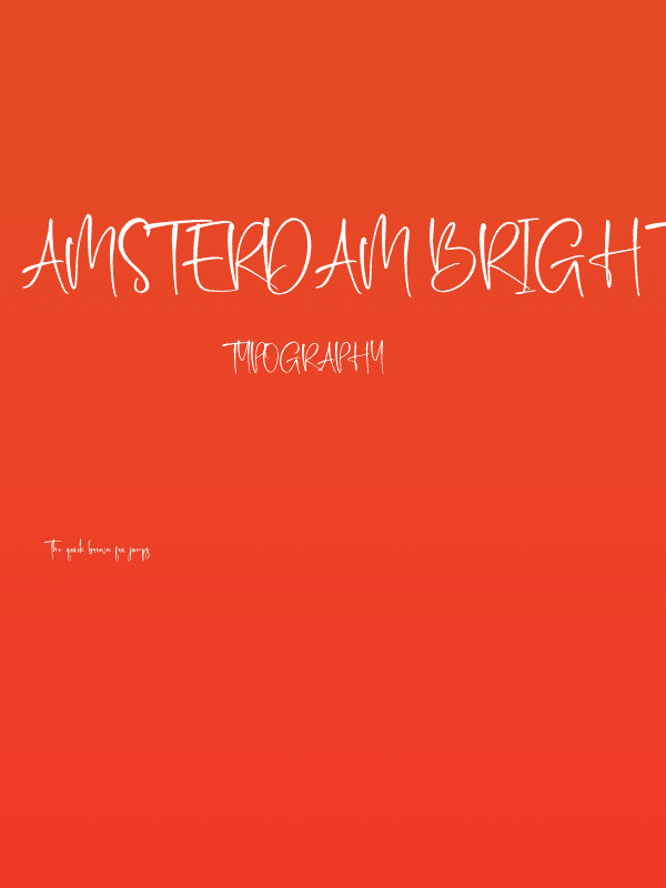 Amsterdam Bright Poster