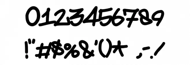 Amsterdam Graffiti Font OTHER CHARS