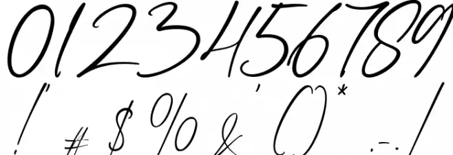 Amsterdam Handwriting Font Alte caractere