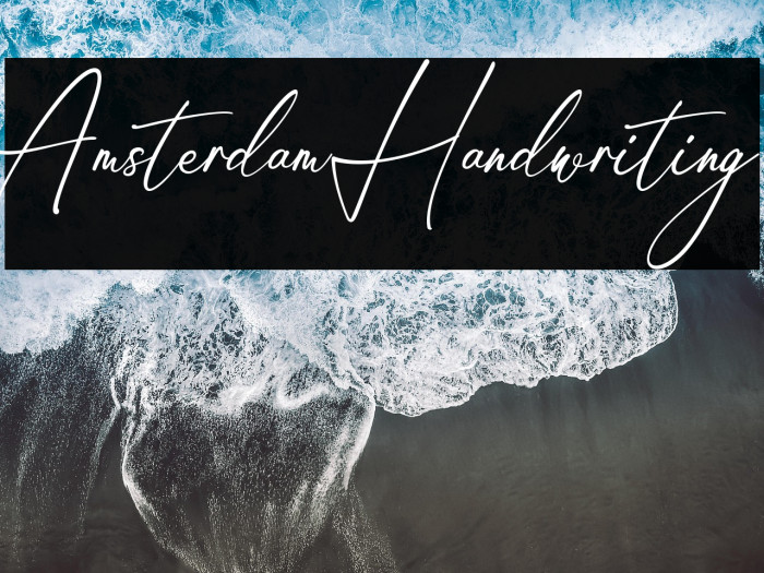 Amsterdam Handwriting Font examples