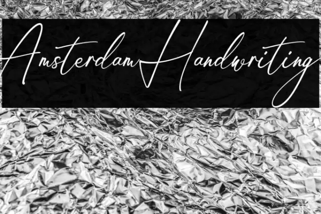 Amsterdam Handwriting Font examples
