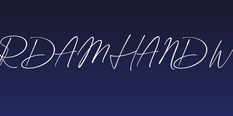Amsterdam Handwriting Social Header