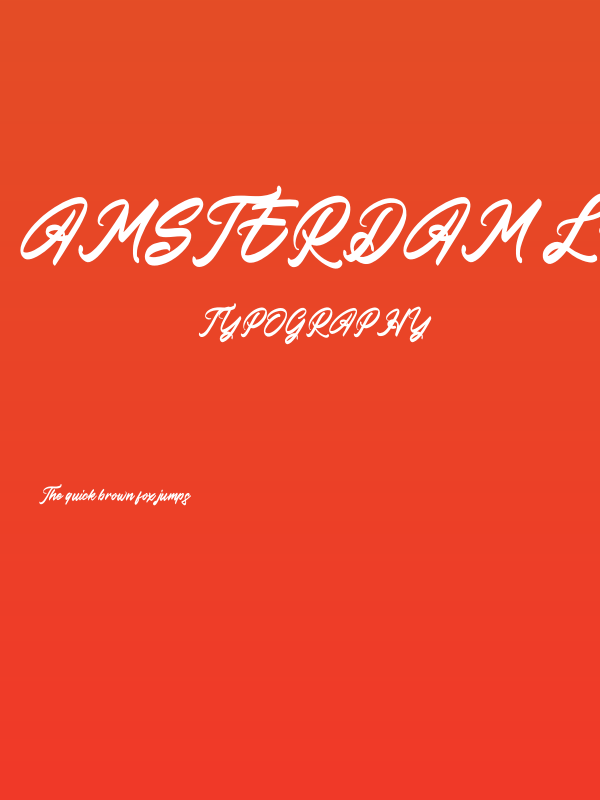 Amsterdam Lentteria Italic Poster