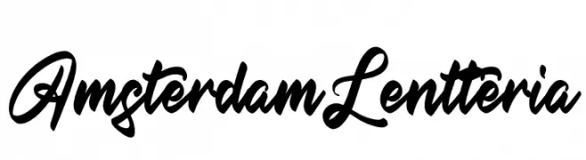 Amsterdam Lentteria  フリーフォントのダウンロード