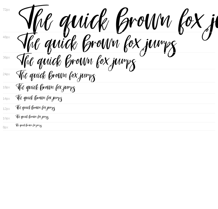 Amsterdam Listing Italic Waterfall