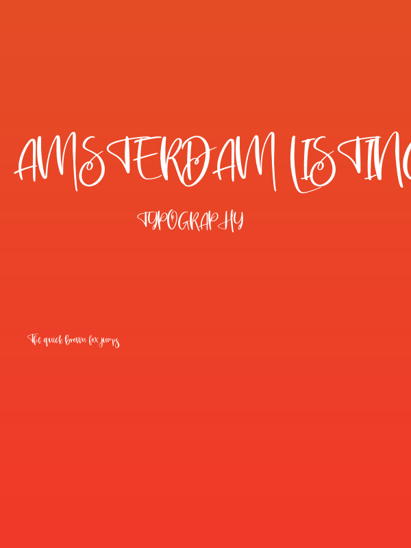 Amsterdam Listing Poster