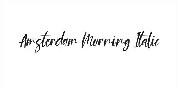 Amsterdam Morning Italic Logo