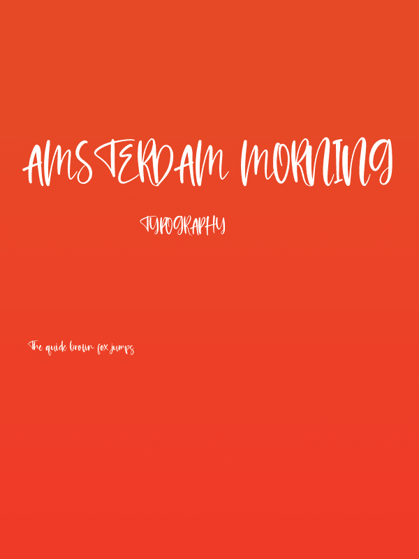 Amsterdam Morning Poster