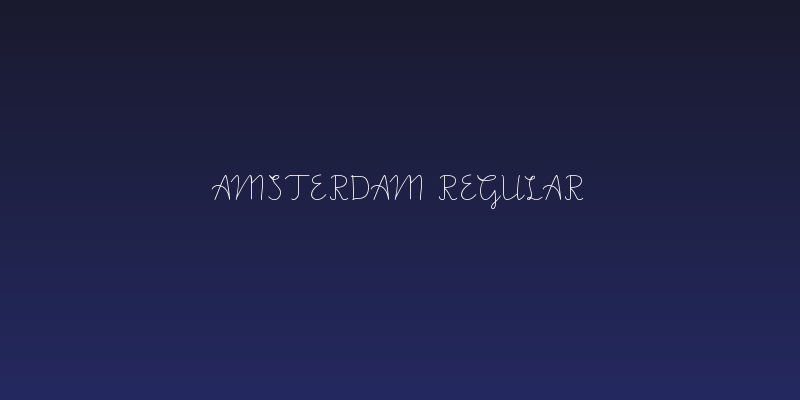 Amsterdam Regular Social Header