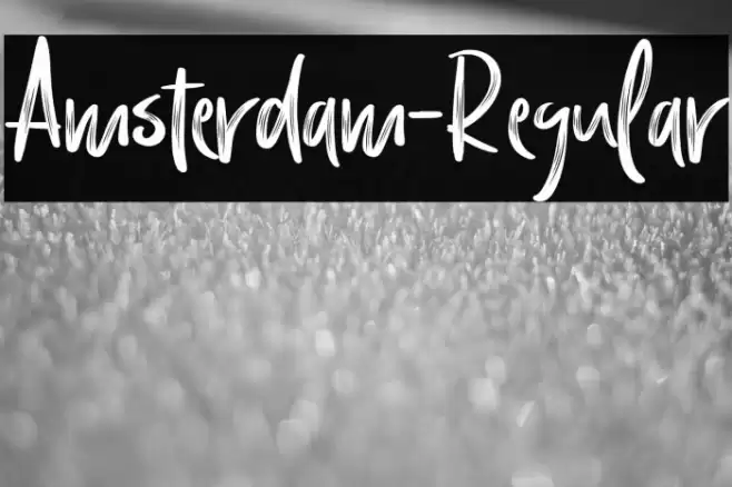 Amsterdam-Regular Font examples