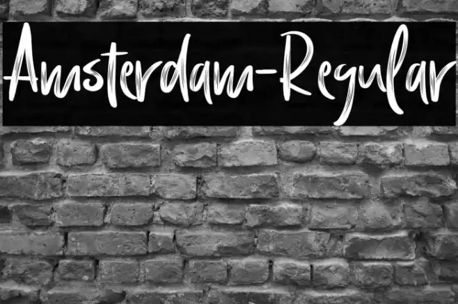 Amsterdam-Regular Font examples