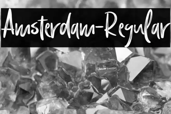 Amsterdam-Regular Font examples