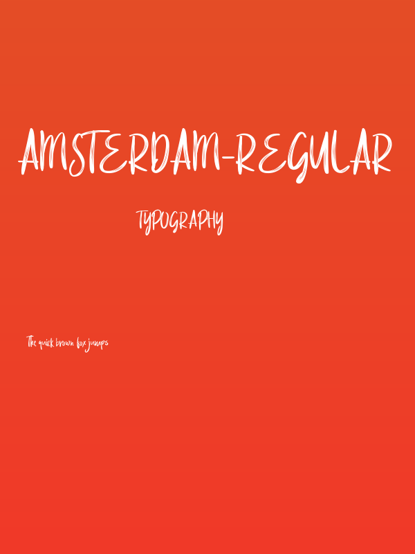 Amsterdam-Regular Poster