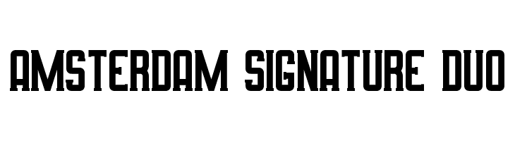 Amsterdam Signature Duo フォント