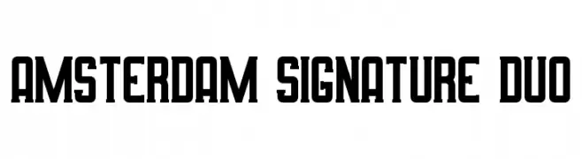 Amsterdam Signature Duo Font