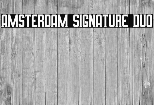 Amsterdam Signature Duo Font examples