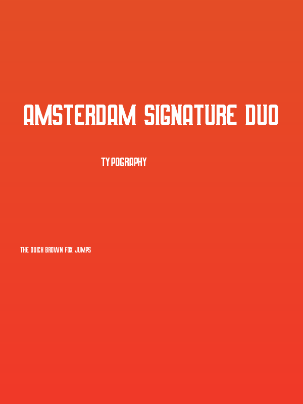 Amsterdam Signature Duo Poster