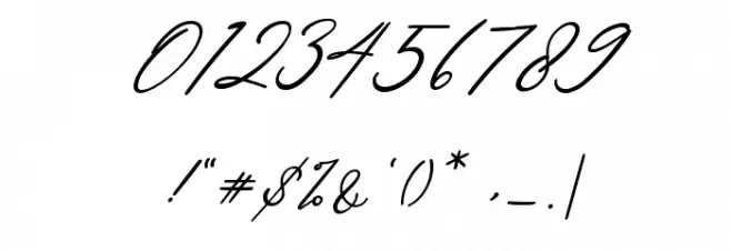 Amsterdam Signature Italic Font OTHER CHARS