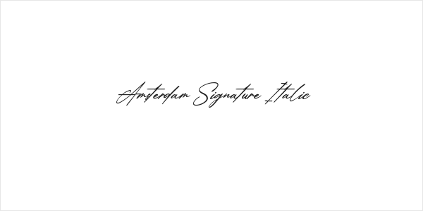Amsterdam Signature Italic Logo