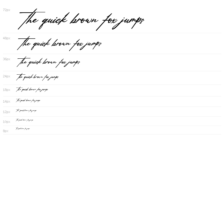 Amsterdam Signature Italic Waterfall