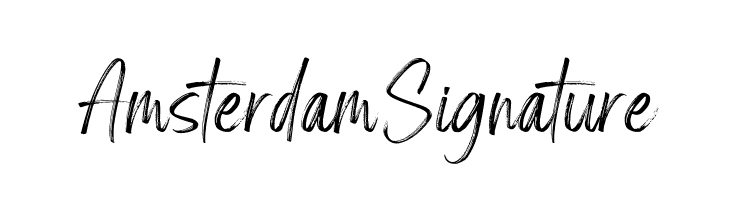 Amsterdam Signature  免费字体下载