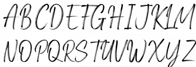 Amsterdam Signature フォント 大文字