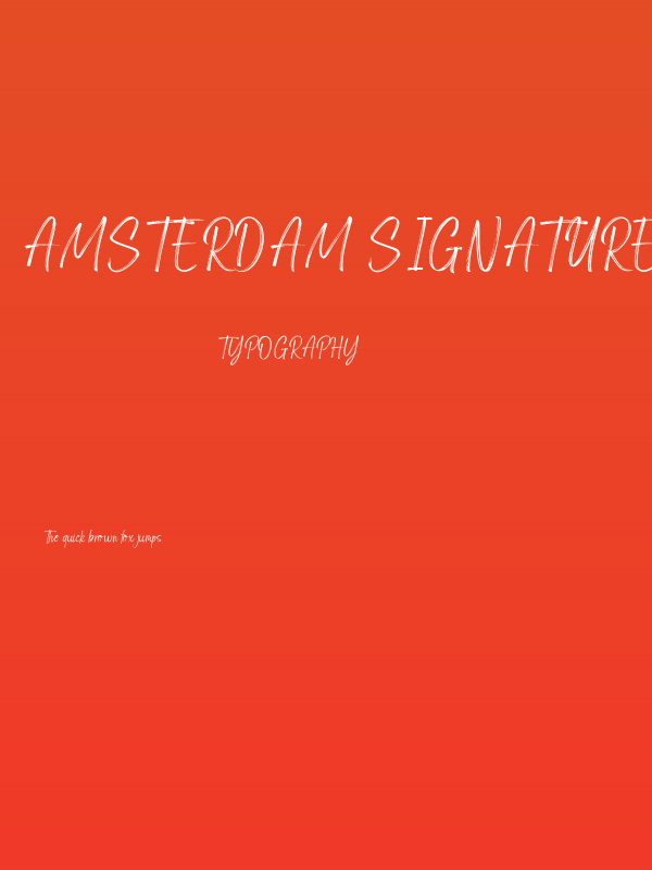 Amsterdam Signature Poster