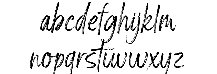 Amsterdam Signature Font LOWERCASE