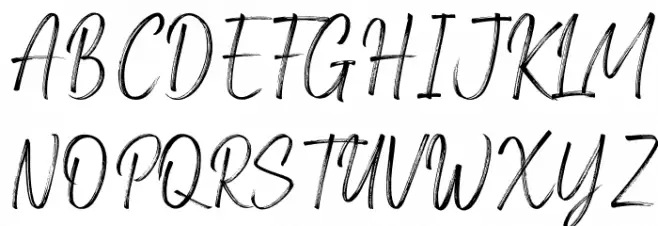 Amsterdam Signature Font UPPERCASE