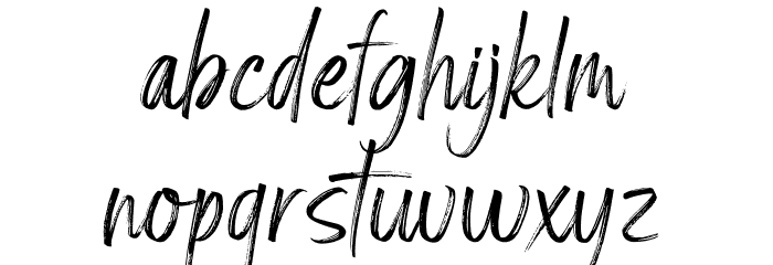 Amsterdam Signature Font LOWERCASE
