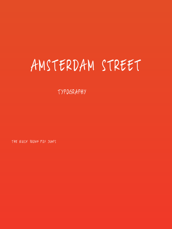 Amsterdam Street Poster