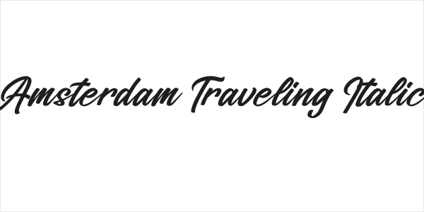 Amsterdam Traveling Italic Logo