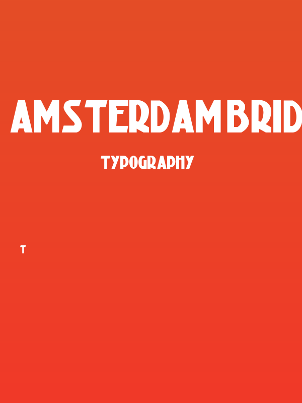 AmsterdamBridge-Regular Poster