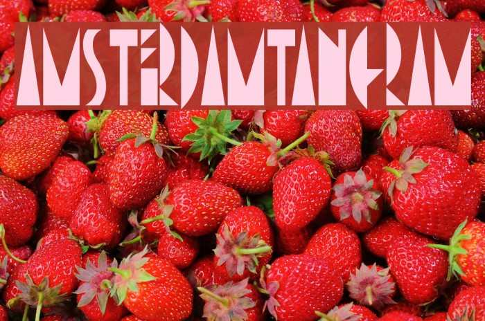 AmsterdamTangram Font examples