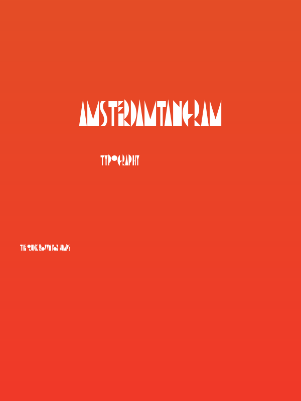 AmsterdamTangram Poster